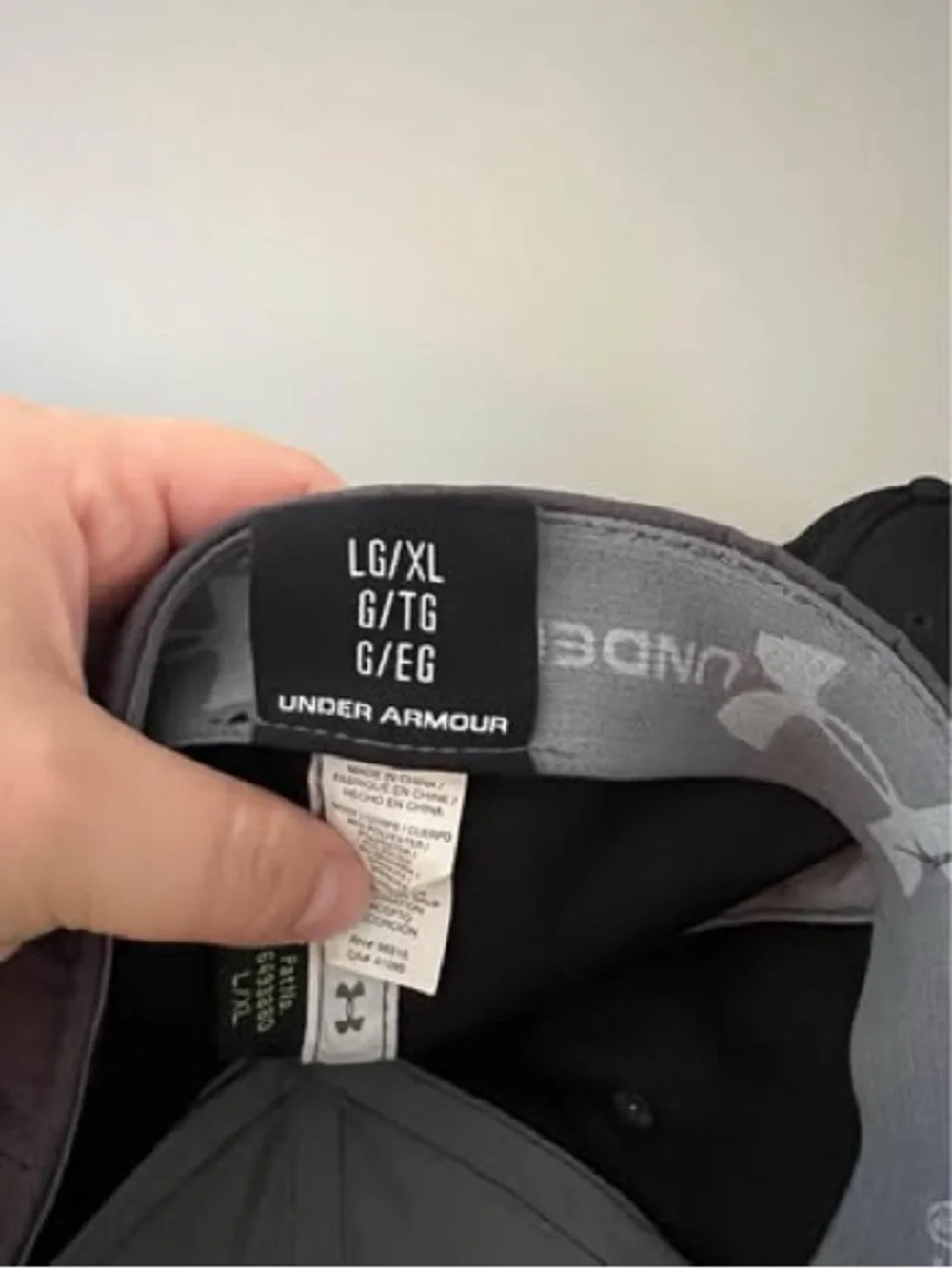 Under Armour Black and Gray Performance Cap with Neon Yellow Accent